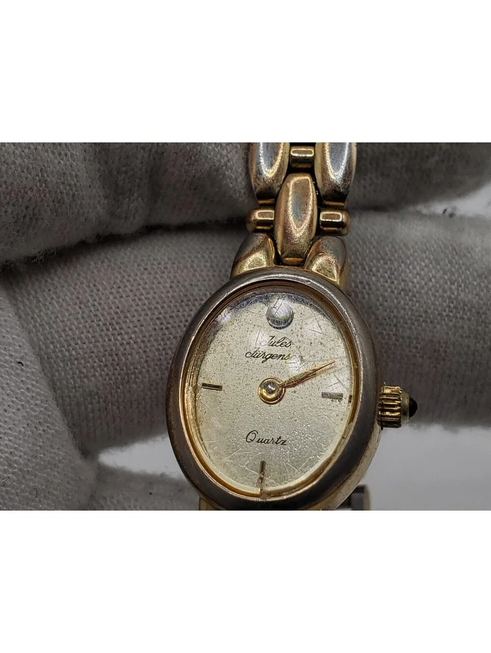 Jules Jurgensen Quartz Watch Women 16mm For Parts Or Repair